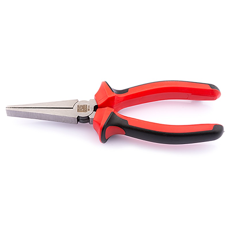 1 pcs - RS PRO Flat Nose Pliers, 160 mm Overall, Straight Tip, 50mm Jaw