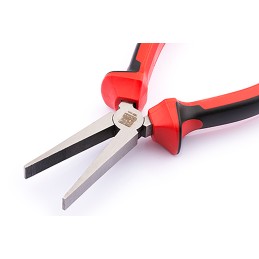 1 pcs - RS PRO Flat Nose Pliers, 160 mm Overall, Straight Tip, 50mm Jaw