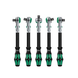 1 pcs - Wera 42-Piece Metric 1/4 in Standard Socket/Bit Set with Ratchet, 6 point, Hex Bit, Phillips Bit, Pozidriv Bit, Slotted