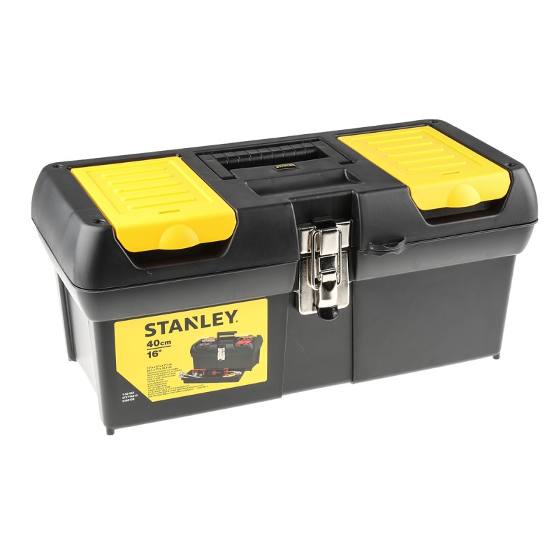 1 pcs - Stanley Plastic Tool Box, 411 x 199 x 185mm