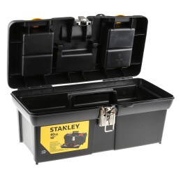 1 pcs - Stanley Plastic Tool Box, 411 x 199 x 185mm