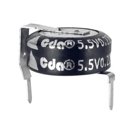 1 pcs : CBS5R5224HF-ZJ - CAP 0.22F -20% +80% 5.5V T/H