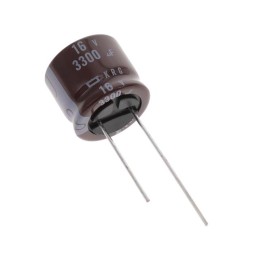 1 pcs : EKRG160ELL332MM15S - CAP ALUM 3300UF 20% 16V RADIAL