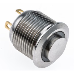 1 pcs - RS PRO Illuminated Push Button Switch, Momentary, Panel Mount, 16mm Cutout, SPST, White LED, 36V dc, IP67