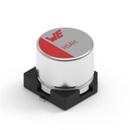 1 pcs : 875585545003 - CAP ALUM HYB 100UF 20% 25V SMD