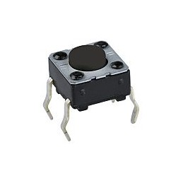 20 pcs - Silver Momentary Tactile Switch, SPST 50 mA Through Hole