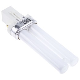 1 pcs - G23 Twin Tube Shape CFL Bulb, 5 W, 2700K, Warm White Colour Tone