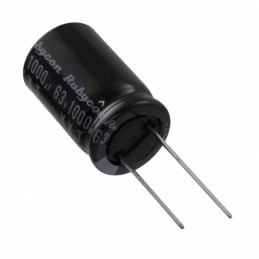 1 pcs : 50YXJ1000M16X25 - CAP ALUM 1000UF 20% 50V RADIAL