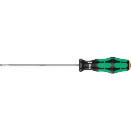 1 pcs - Wera Slotted Screwdriver, 4 mm Tip, 150 mm Blade, 248 mm Overall