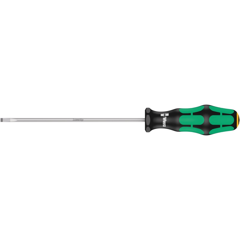 1 pcs - Wera Slotted Screwdriver, 4 mm Tip, 150 mm Blade, 248 mm Overall