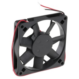 1 pcs - RS PRO Axial Fan, 12 V dc, DC Operation, 51m³/h, 2.3W, 180mA Max, 80 x 80 x 15mm