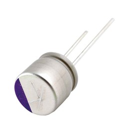 1 pcs : 50PZJ180M10X11 - CAP ALUM POLY HYB 180UF 50V T/H
