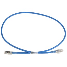 1 pcs - Belden Cat6a Male RJ45 to Male RJ45 Ethernet Cable, S/FTP, Blue LSZH Sheath, 1m, Low Smoke Zero Halogen (LSZH)