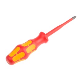 1 pcs - Wera Phillips Insulated Screwdriver, PH2 Tip, 100 mm Blade, VDE/1000V, 205 mm Overall