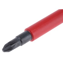 1 pcs - Wiha Phillips Insulated Screwdriver, PH2 Tip, 100 mm Blade, VDE/1000V, 218 mm Overall