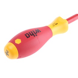 1 pcs - Wiha Phillips Insulated Screwdriver, PH2 Tip, 100 mm Blade, VDE/1000V, 218 mm Overall