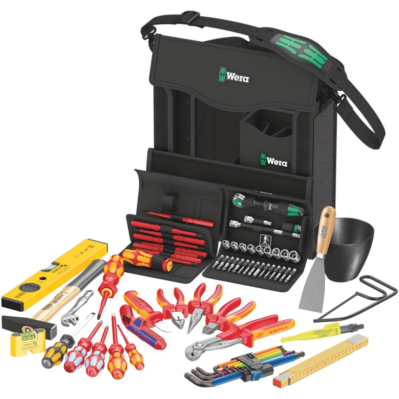 1 pcs - Wera 73 Piece Wera 2go E 1 Tool set for electricians Tool Kit with Bag, VDE Approved