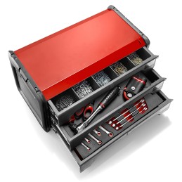 1 pcs - Facom 3 drawer Metal Tool Chest, 270mm x 270mm x 510mm