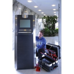 1 pcs - Facom Plastic Tool Case, with 2 Wheels, 550 x 440 x 365mm