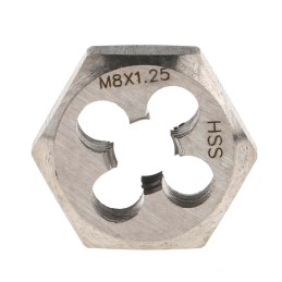 1 pcs - RS PRO 1.25mm Pitch M8 HSS piece Die Nut