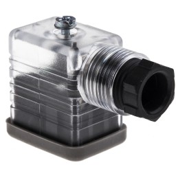 5 pcs - RS PRO 2P+E DIN 43650 B, Female Solenoid Valve Connector with Indicator Light, 110 V ac Voltage