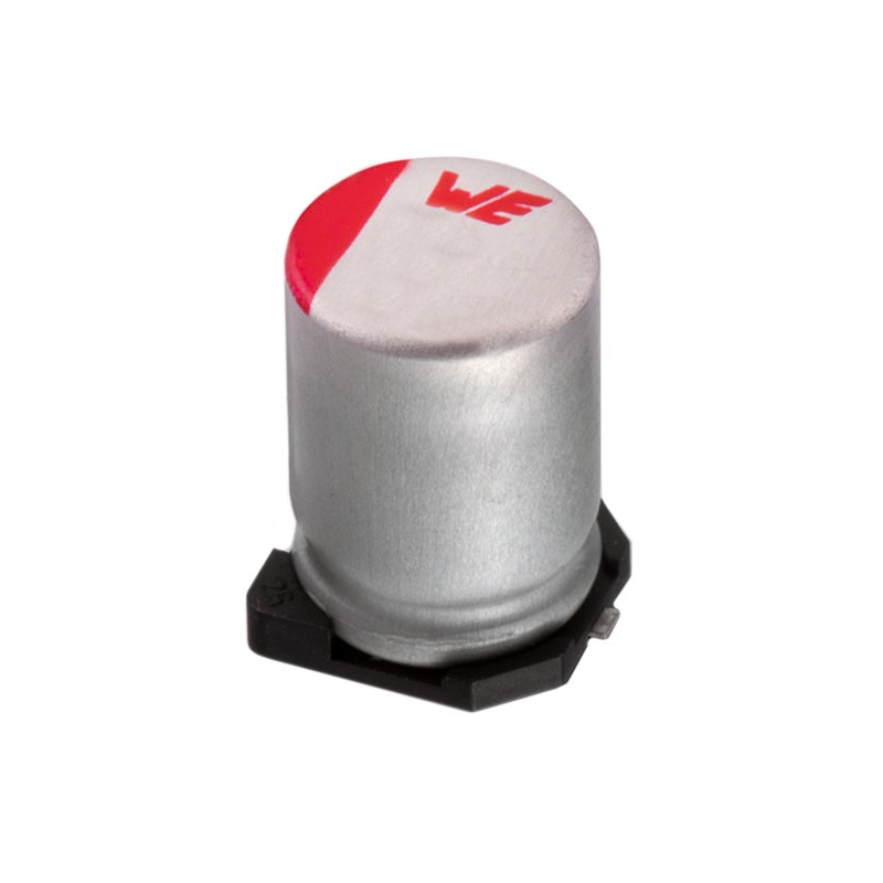 1 pcs : 875075955001 - CAP ALUM POLY 10UF 20% 100V SMD