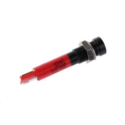 1 pcs - RS PRO Red Panel Mount Indicator, 24V dc, 6mm Mounting Hole Size, Solder Tab Termination