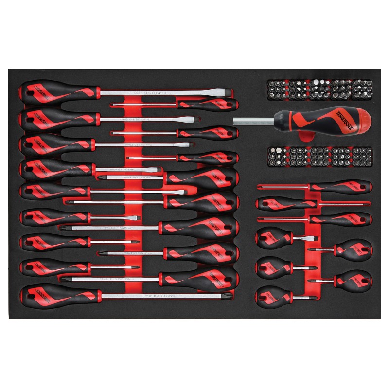 1 pcs - Teng Tools Bit Holder & Standard Screwdriver Set, 122-Piece, ESD-Safe