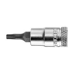 1 pcs - Gedore Torx Screwdriver Bit, T8 Tip, 1/4 in Drive, Square Drive, 37 mm Overall