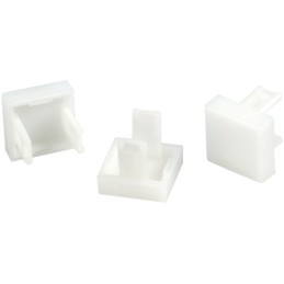 3 pcs - EAO White Square Push Button Lens for Use with 31 Series
