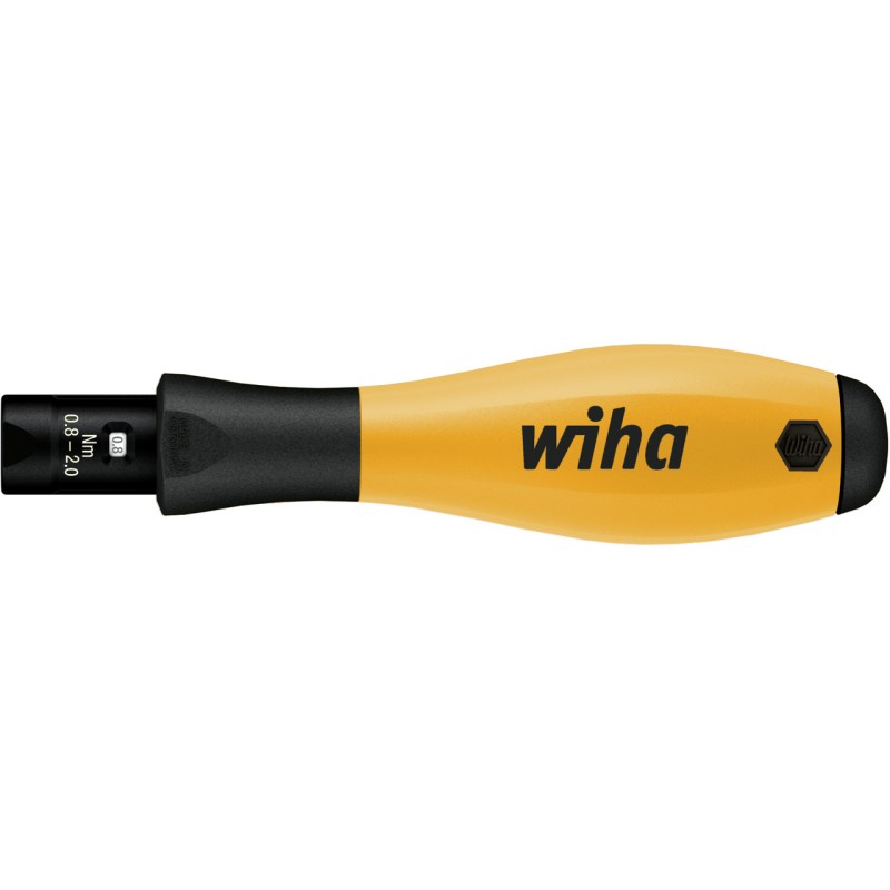 1 pcs - Wiha Adjustable Hex Torque Screwdriver, 0.8 - 5Nm, 4 mm Drive