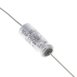 1 pcs : TE1209 - CAP ALUM 50UF 25V AXIAL