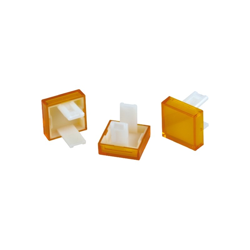 3 pcs - EAO Yellow Square Push Button Lens for Use with 31 Series