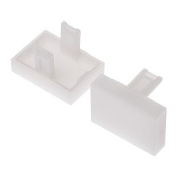 3 pcs - EAO White Rectangular Push Button Lens for Use with 31 Series