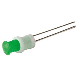 1 pcs - Oxley Green Panel Mount Indicator, 5mm Mounting Hole Size, Lead Wires Termination, IP67