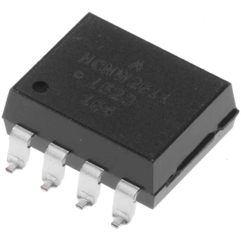 5 pcs - Broadcom, HCNW2611-500E Transistor Output Optocoupler, Surface Mount, 8-Pin DIP
