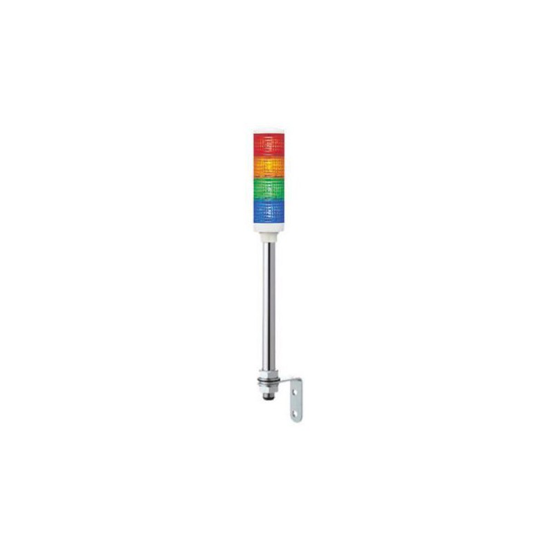 1 pcs - Schneider Electric Harmony XVC4 Series Red/Green/Amber/Blue Signal Tower, 4 Lights, 24 V ac/dc, Tube Mount