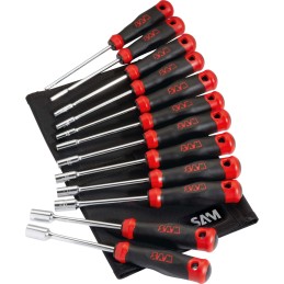 1 pcs - SAM Nut Driver Set, 12 Pieces 3.5 mm - 13 mm Tip