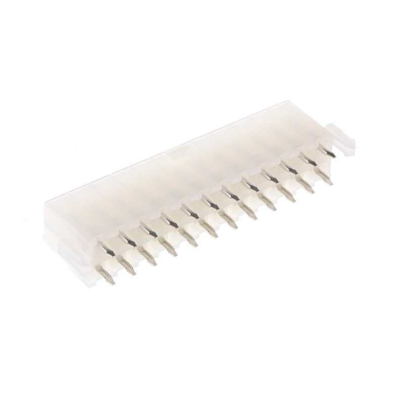 5 pcs - Molex Mini-Fit Jr. Series Straight Through Hole PCB Header, 24 Contact(s), 4.2mm Pitch, 2 Row(s), Shrouded