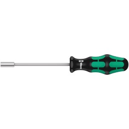 1 pcs - Wera Hexagon Nut Driver, 6 mm Tip, 125 mm Blade, 223 mm Overall