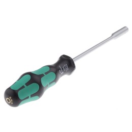 1 pcs - Wera Hexagon Nut Driver, 6 mm Tip, 125 mm Blade, 223 mm Overall