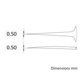 1 pcs - ideal-tek PEEK, ESD Tweezer Tips