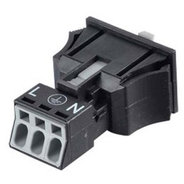 5 pcs - Wago 890 Series WINSTA MINI Snap In Socket, 3-Pole, Female, 3-Way, Flange Mount, Snap In Mount, 16A