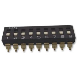 5 pcs - Omron 9 Way Surface Mount DIP Switch 9P