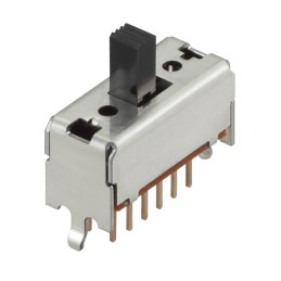 5 pcs - Alps Alpine Through Hole Slide Switch 4PDT Latching 100 mA Slide