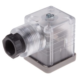 5 pcs - RS PRO 2P+E DIN 43650 A, Female Solenoid Connector with Indicator Light, 110 V ac Voltage