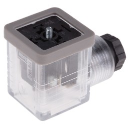 5 pcs - RS PRO 2P+E DIN 43650 A, Female Solenoid Connector with Indicator Light, 110 V ac Voltage