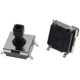 5 pcs - Plunger Tactile Switch, SPST 50 mA @ 24 V dc 4.7mm Through Hole