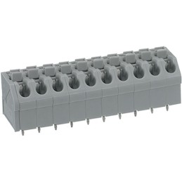 5 pcs - Wago 250 Series PCB Terminal Strip, 12-Pole, Female, 12-Way, PCB Mount, 10 (CSA) A, 17.5 (IEC/EN 60664-1) A, 2 (UL) A