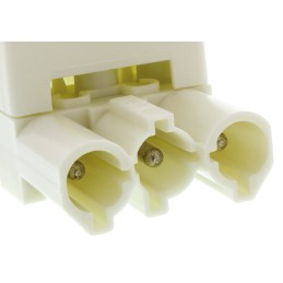 5 pcs - Wieland GST18 Series Terminal Blocks, 3-Pole, Male, Cable Mount, 16A